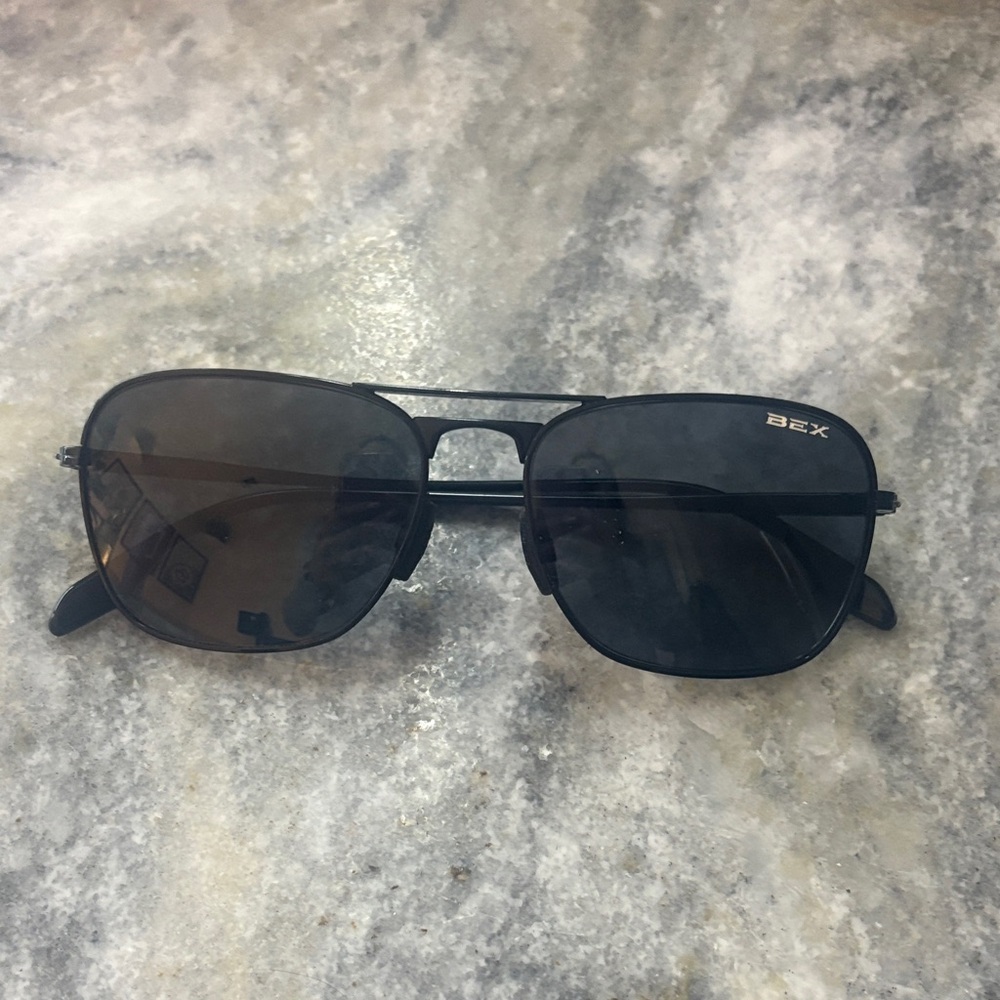 BEX Black Aviator Sunglasses